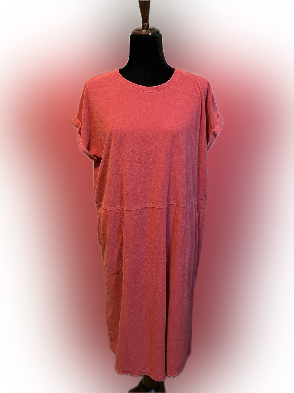 J. Jill Terry Cloth Cap Sleeve Relaxed Dress size Medium Tall